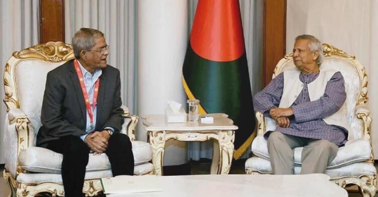 বুধবার প্রধান উপদেষ্টার সঙ্গে বৈঠকে বসছে বিএনপি