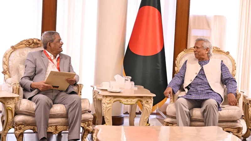 প্রধান উপদেষ্টার সঙ্গে বৈঠকে বিএনপি সন্তুষ্ট না: মির্জা ফখরুল