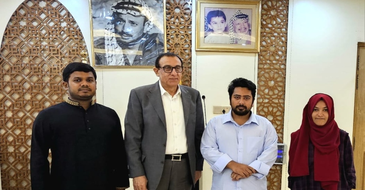 প্যালেস্টাইনের রাষ্ট্রদূতের সঙ্গে এনসিপির শীর্ষ নেতাদের সাক্ষাৎ