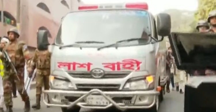 ময়নাতদন্তের জন্য সোহরাওয়ার্দী হাসপাতালে হাদির মরদেহ