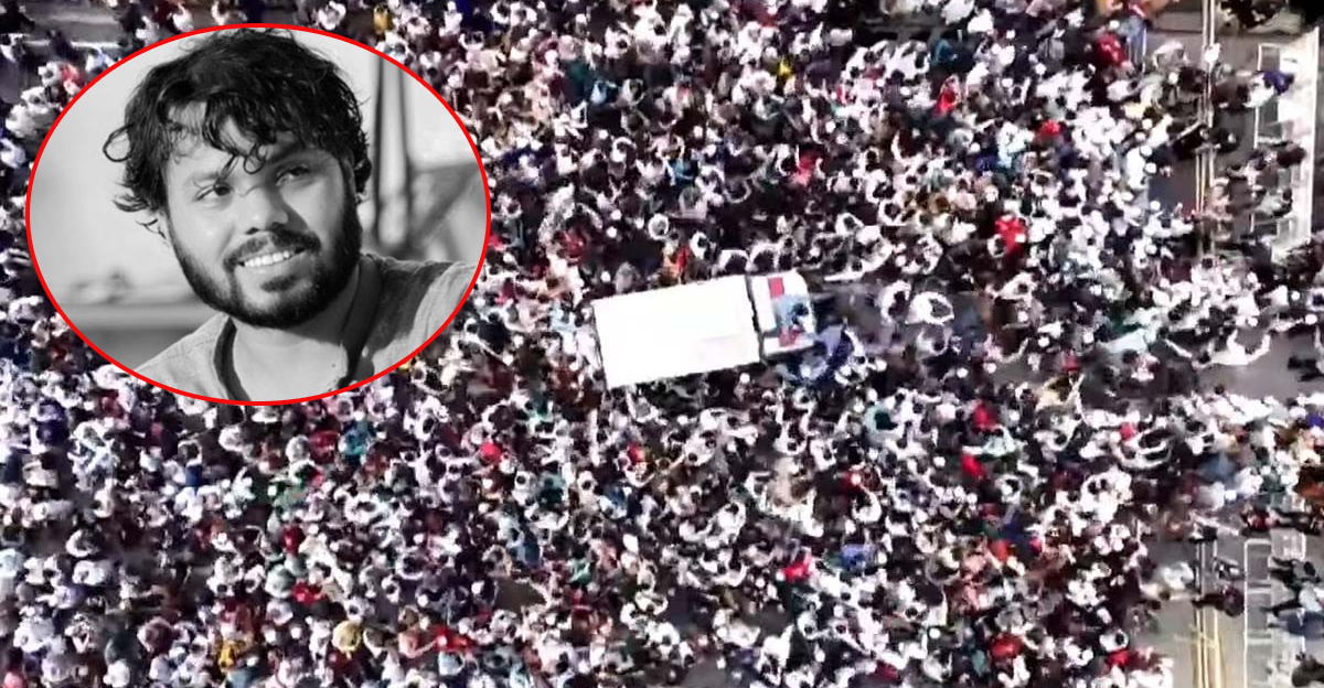 লাখ জনতার অশ্রুসিক্ত বিদায়