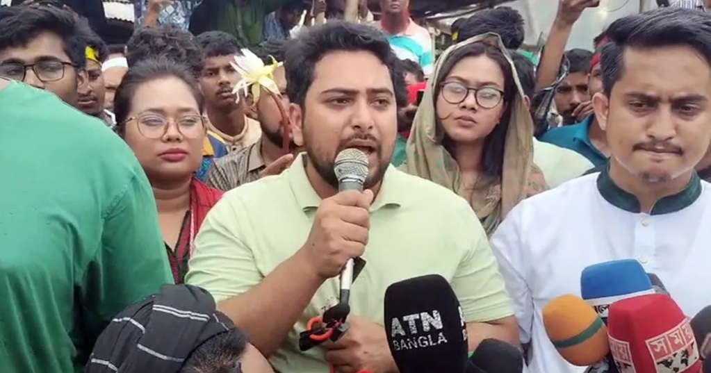 এনসিপি বৈষম্যহীন গণতান্ত্রিক বাংলাদেশের জন্য লড়াই করছে: নাহিদ ইসলাম