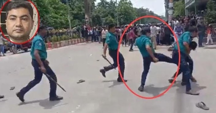বৈষম্যবিরোধী আন্দোলনে ছাত্রদের পেটানো রংপুরের সেই ওসিকে বদলি