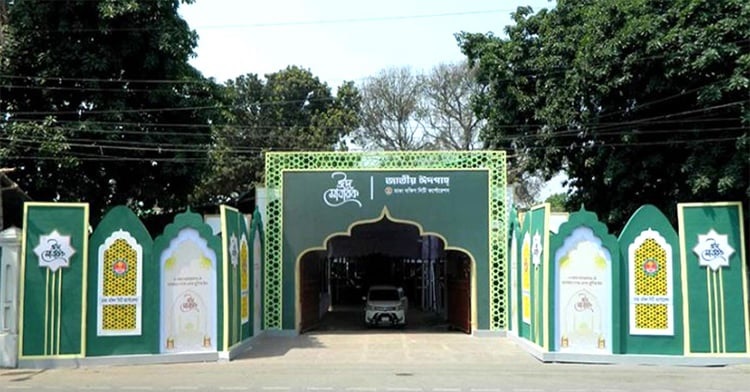 ৩৫ হাজার মুসল্লির জন্য প্রস্তুত জাতীয় ঈদগাহ ময়দান
