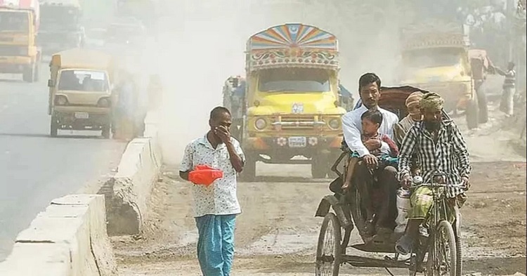 দূষিত বাতাসের শহরের তালিকায় ফের শীর্ষে ঢাকা