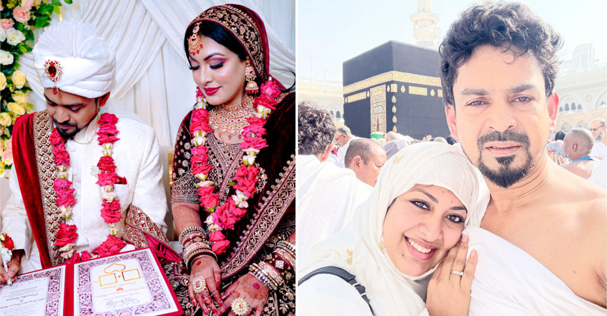 বিয়ের পরদিনই বর নিয়ে মক্কায় প্রিয়াঙ্কা