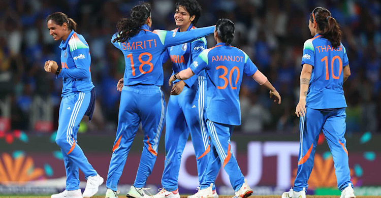 নারী ওয়ানডে বিশ্বকাপে শিরোপা জিতে ইতিহাস ভারতের