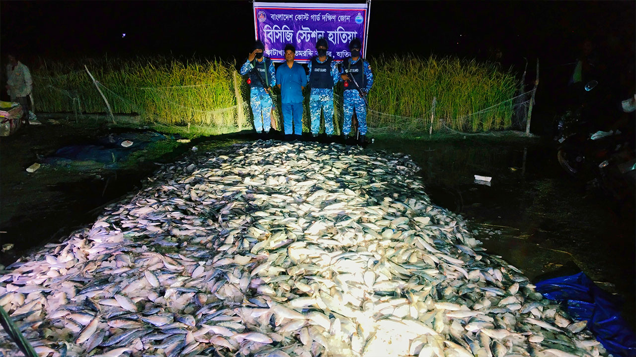 জব্দ ৬ হাজার ৪শ কেজি জাটকা গেল এতিমখানায়