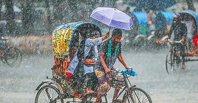 আগামী ২৪ ঘণ্টায় ঢাকাসহ দেশের তিন বিভাগে ভারী বৃষ্টির আভাস