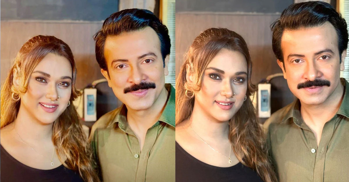 এক ফ্রেমে শাকিব-ববি