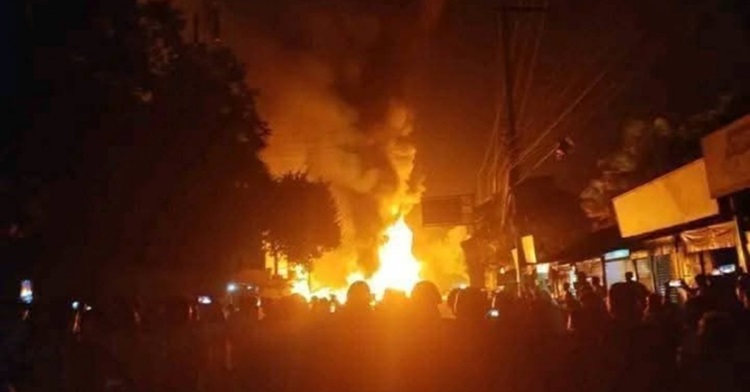 খাগড়াছড়ির গুইমারা বাজারে আগুন