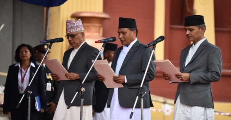 নেপালে শপথ নিলেন অন্তর্বর্তীকালীন সরকারের তিন মন্ত্রী